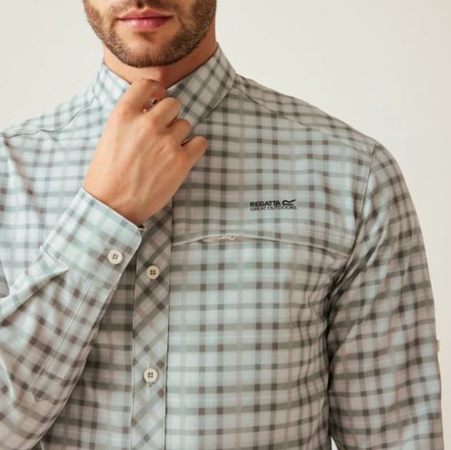 Men's Insect-Repellent Packaway Long Sleeve Shirt Iceberg Check Men's Insect-Repellent Packaway Long Sleeve Shirt Iceberg Check Men's Insect-Repellent Packaway Long Sleeve Shirt Iceberg Check Men's I