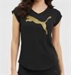 Puma Women Heather Cat V-neck Tee Shirt Baju Perempuan flyshop