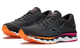 Mizuno Wave Sky 6 Women's Running Shoes Pink Grey