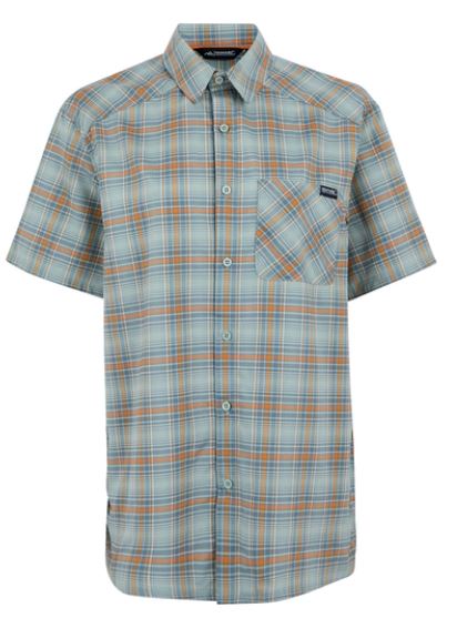 Men's Begarno Short Sleeve Shirt Glacier Stormy Weather Fox