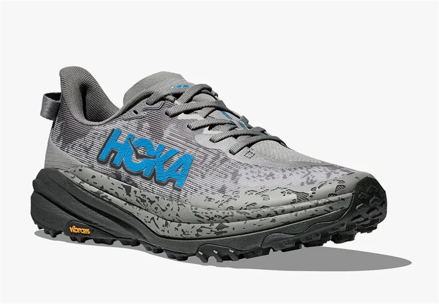 Hoka  HOKA SPEEDGOAT 6 WIDE - נעלי ספורט גברים ספידגוט 6 רחבות בצבע אפור גלקטי/כחול