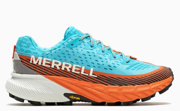 Merrell Agility Peak 5 – דגם נשים, צבע תכלת / כתום / לבן