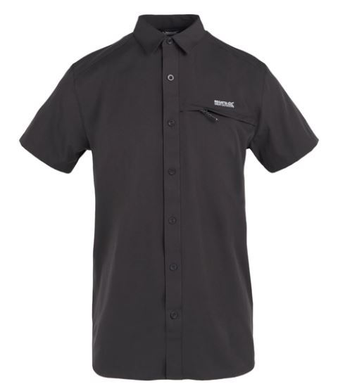 Men's Insect-Repellent Packaway Short Sleeve Shirt Treetop Check