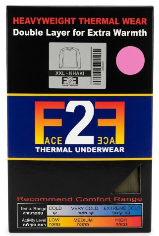 חולצה תרמית לגברים F2F (דגם Heavyweight) – חאקי (צבע חאקי כהה / זית)