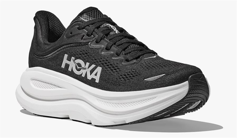 Hoka  HOKA BONDI 9 - נעלי ספורט לגבר בונדי 9 בצבע שחור/לבן